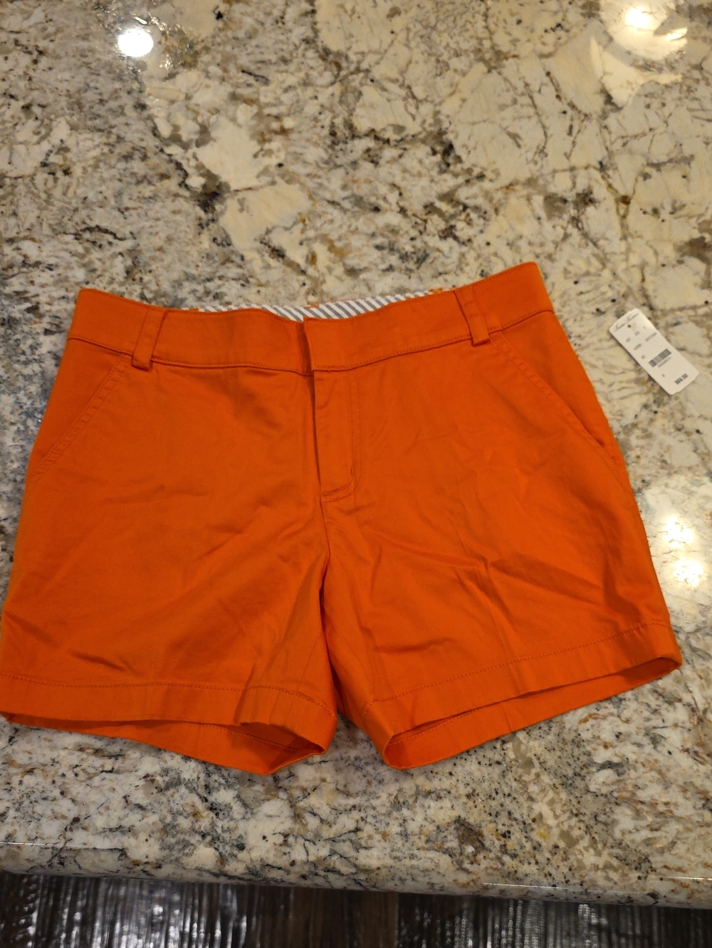 NWT Brooks Brothers Women’s Orange Casual Cotton Shorts